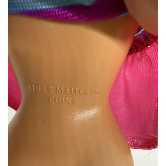 1999 Barbie Pink & Blonde Hair Wearing An Outfit From Barbie Skipper Babysitters - Picture 7 of 12